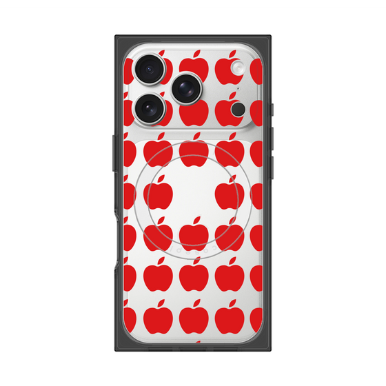 Premium Square Case with MagSafe［ Apple - Red ］