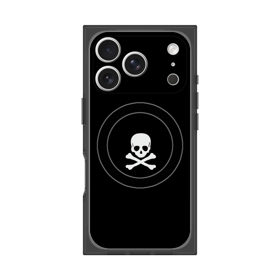 Premium Square Case with MagSafe［ Skull - Black ］