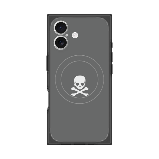 Premium Square Case with MagSafe［ Skull - Gray ］