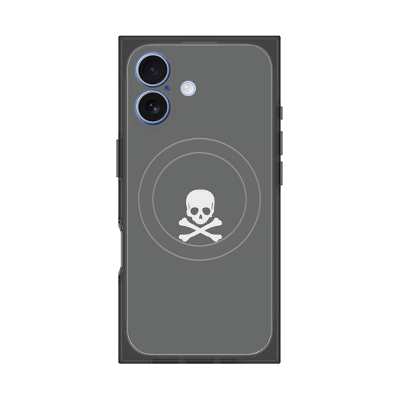 Premium Square Case with MagSafe［ Skull - Gray ］