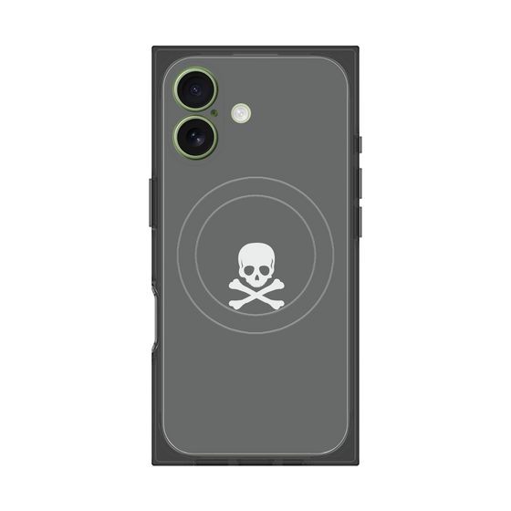 Premium Square Case with MagSafe［ Skull - Gray ］