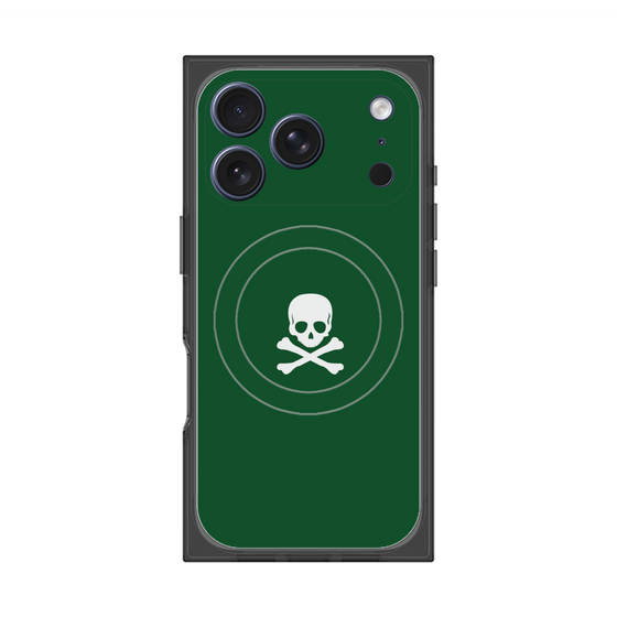 Premium Square Case with MagSafe［ Skull - Green ］