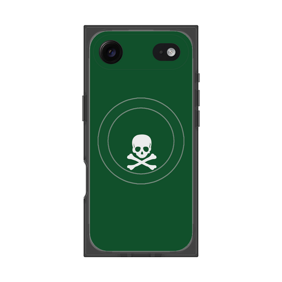 Premium Square Case with MagSafe［ Skull - Green ］