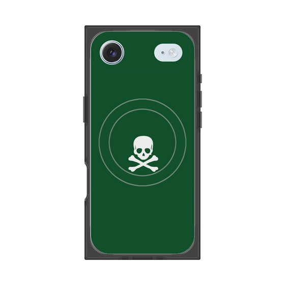 Premium Square Case with MagSafe［ Skull - Green ］