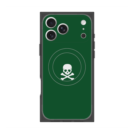 Premium Square Case with MagSafe［ Skull - Green ］