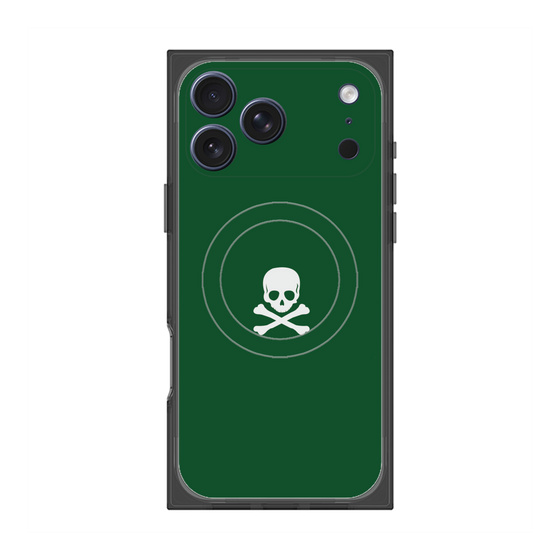 Premium Square Case with MagSafe［ Skull - Green ］