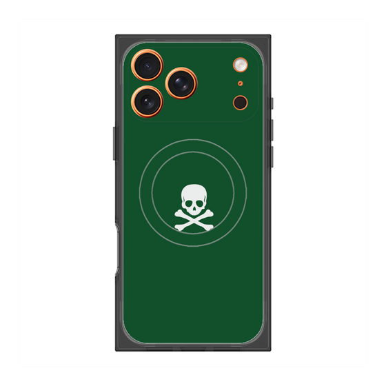 Premium Square Case with MagSafe［ Skull - Green ］