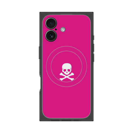 Premium Square Case with MagSafe［ Skull - Pink ］