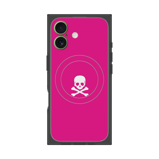 Premium Square Case with MagSafe［ Skull - Pink ］