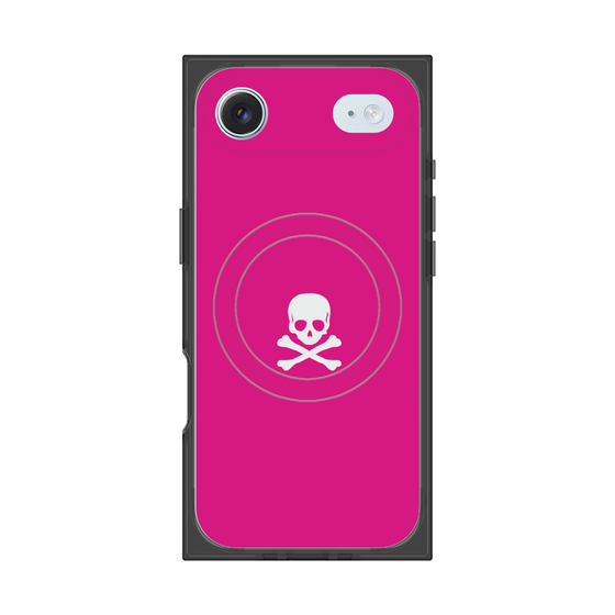 Premium Square Case with MagSafe［ Skull - Pink ］