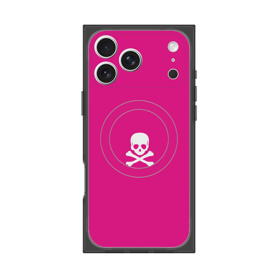 Premium Square Case with MagSafe［ Skull - Pink ］