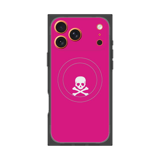 Premium Square Case with MagSafe［ Skull - Pink ］