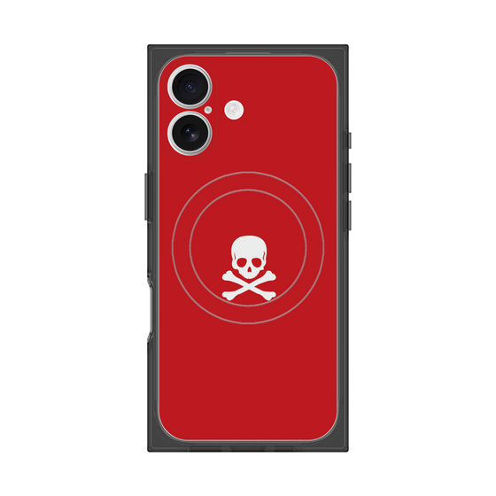 Premium Square Case with MagSafe［ Skull - Red ］