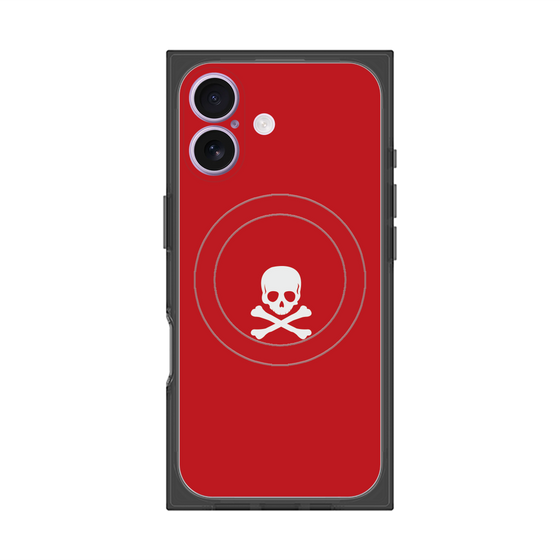 Premium Square Case with MagSafe［ Skull - Red ］