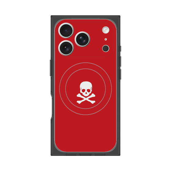 Premium Square Case with MagSafe［ Skull - Red ］