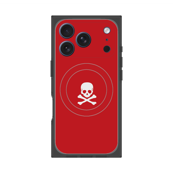 Premium Square Case with MagSafe［ Skull - Red ］