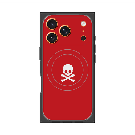Premium Square Case with MagSafe［ Skull - Red ］