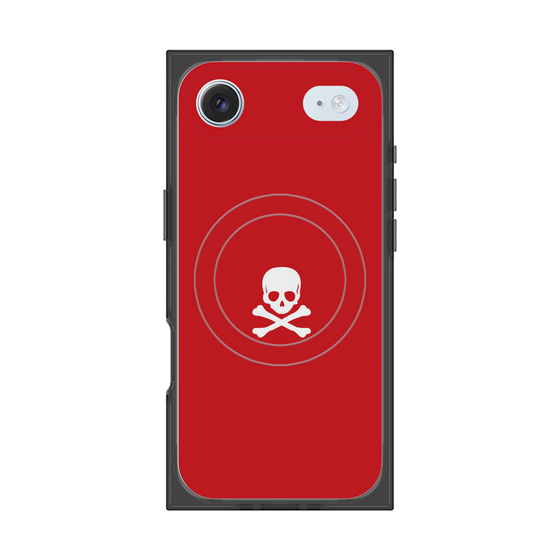 Premium Square Case with MagSafe［ Skull - Red ］