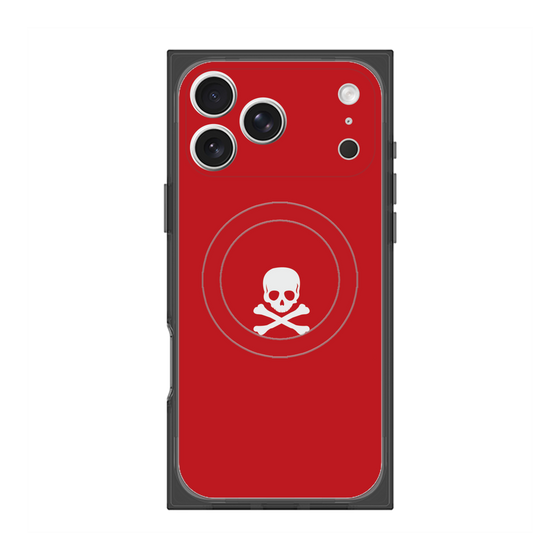 Premium Square Case with MagSafe［ Skull - Red ］