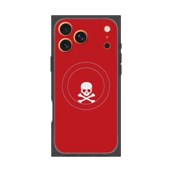 Premium Square Case with MagSafe［ Skull - Red ］