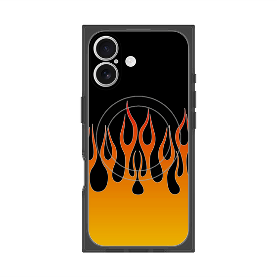 Premium Square Case with MagSafe［ Flame - Orange ］