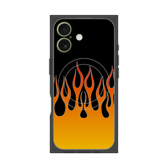 Premium Square Case with MagSafe［ Flame - Orange ］