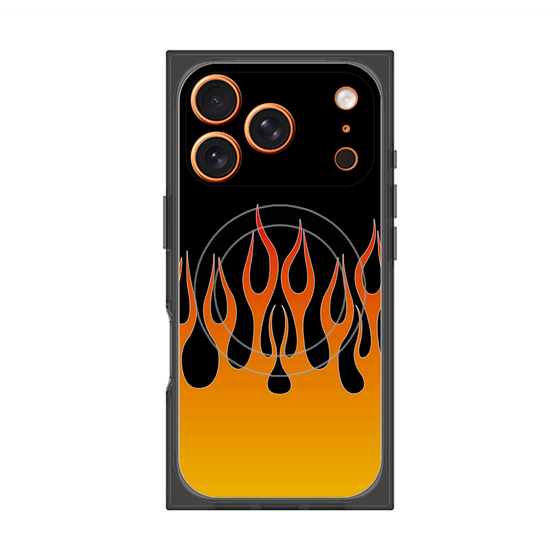 Premium Square Case with MagSafe［ Flame - Orange ］