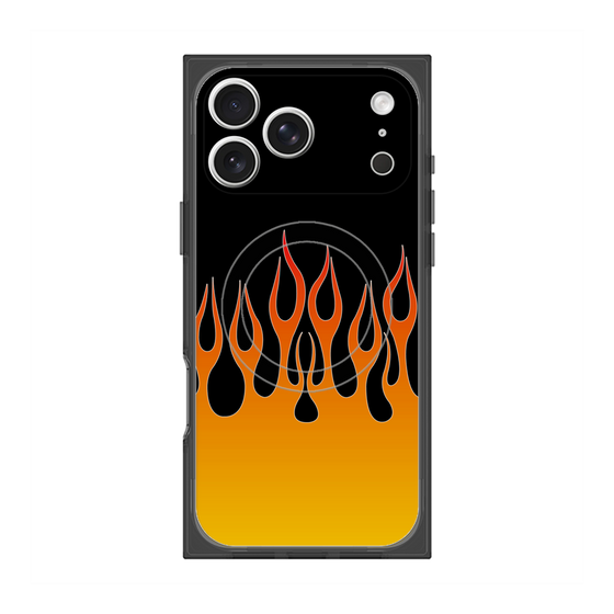 Premium Square Case with MagSafe［ Flame - Orange ］