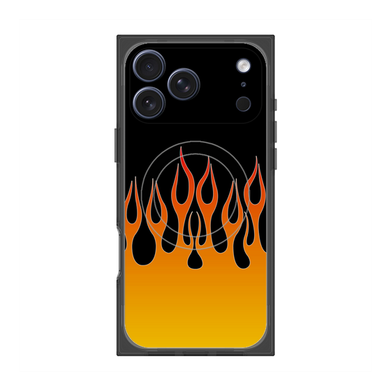 Premium Square Case with MagSafe［ Flame - Orange ］