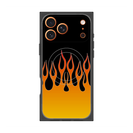 Premium Square Case with MagSafe［ Flame - Orange ］