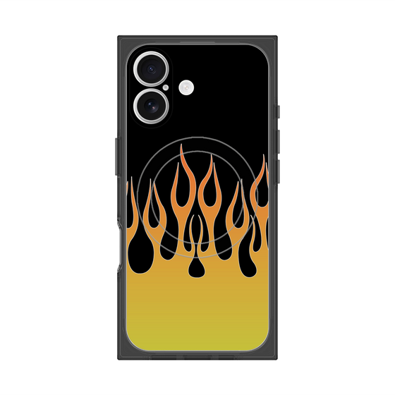 Premium Square Case with MagSafe［ Flame - Yellow ］