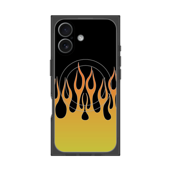 Premium Square Case with MagSafe［ Flame - Yellow ］