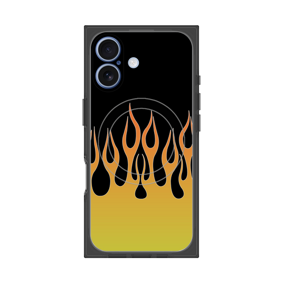 Premium Square Case with MagSafe［ Flame - Yellow ］