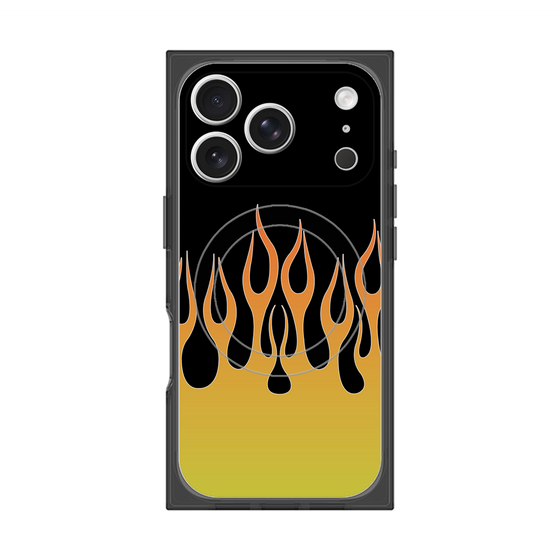 Premium Square Case with MagSafe［ Flame - Yellow ］