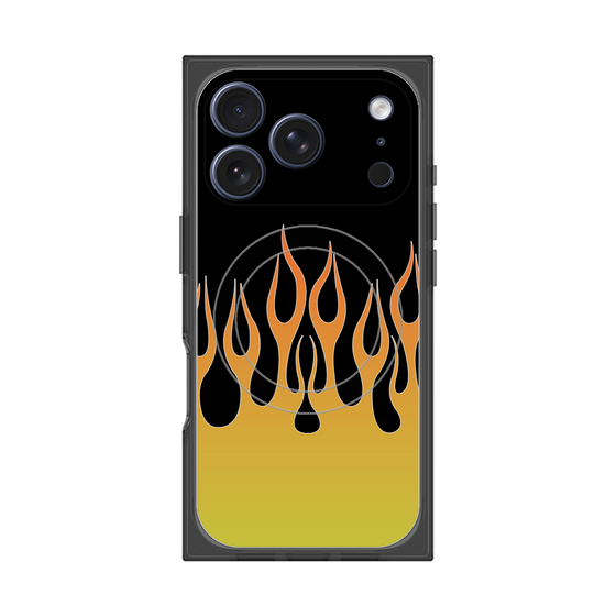 Premium Square Case with MagSafe［ Flame - Yellow ］