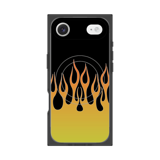 Premium Square Case with MagSafe［ Flame - Yellow ］