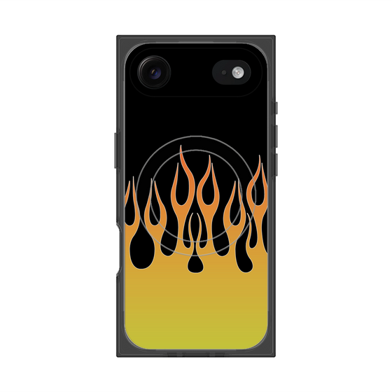 Premium Square Case with MagSafe［ Flame - Yellow ］