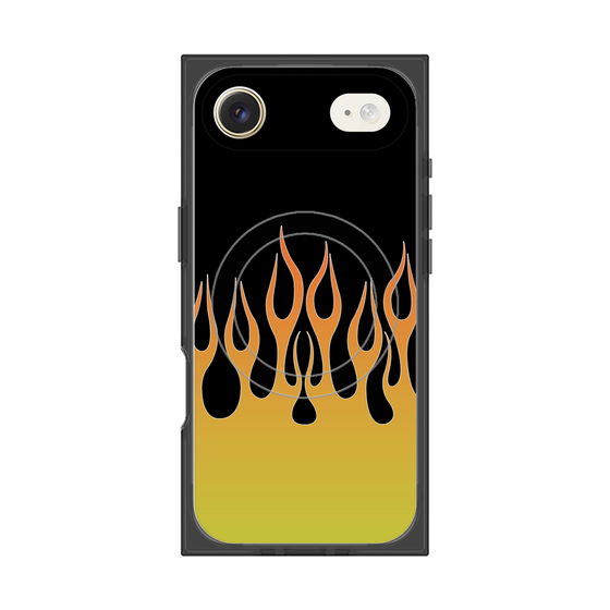 Premium Square Case with MagSafe［ Flame - Yellow ］