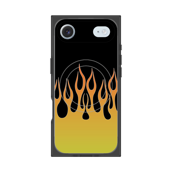 Premium Square Case with MagSafe［ Flame - Yellow ］