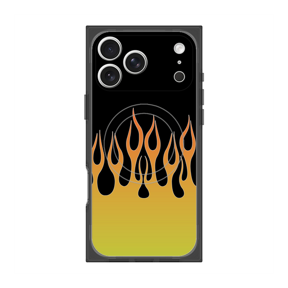 Premium Square Case with MagSafe［ Flame - Yellow ］