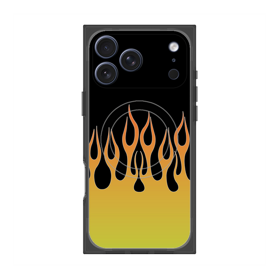 Premium Square Case with MagSafe［ Flame - Yellow ］