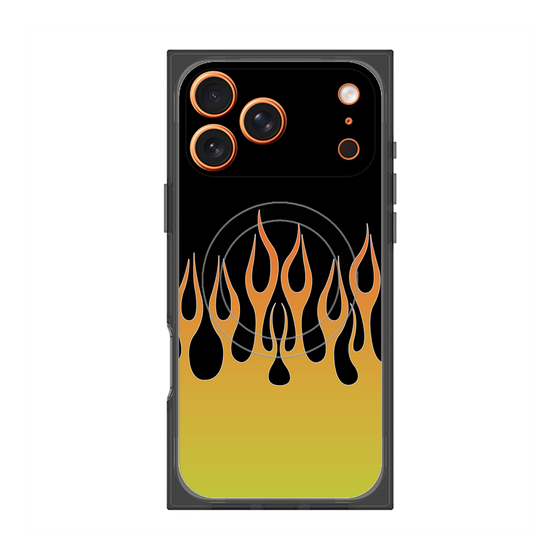 Premium Square Case with MagSafe［ Flame - Yellow ］