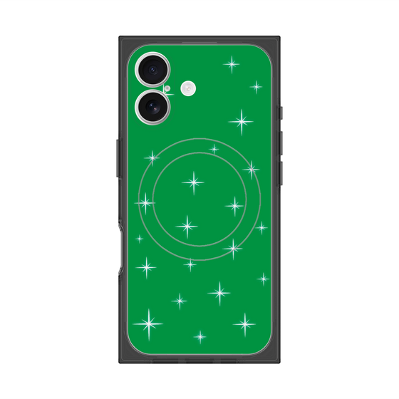 Premium Square Case with MagSafe［ Glitter - Green ］