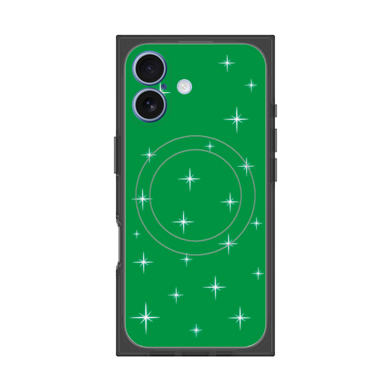 Premium Square Case with MagSafe［ Glitter - Green ］