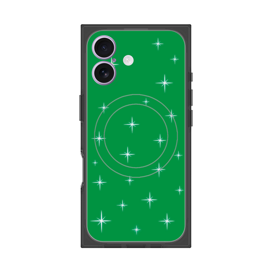 Premium Square Case with MagSafe［ Glitter - Green ］