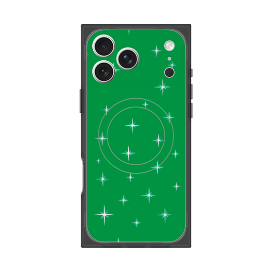 Premium Square Case with MagSafe［ Glitter - Green ］