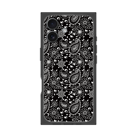 Premium Square Case with MagSafe［ Paisley - Black ］