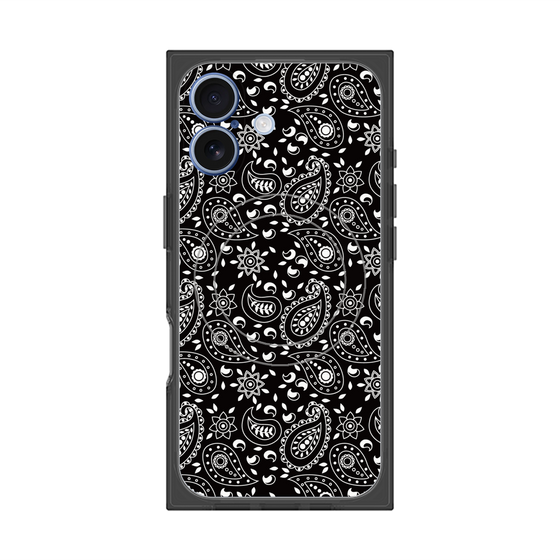 Premium Square Case with MagSafe［ Paisley - Black ］