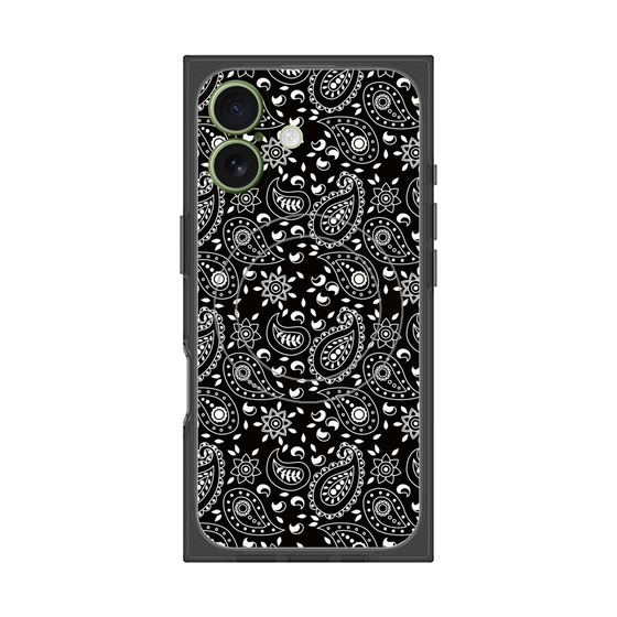 Premium Square Case with MagSafe［ Paisley - Black ］