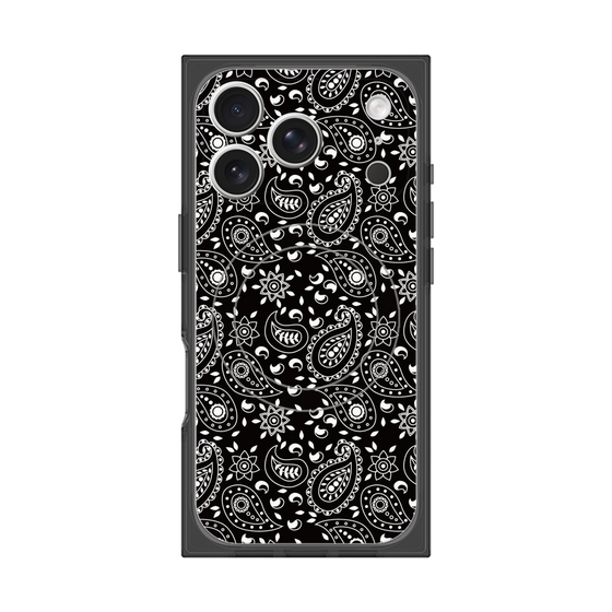 Premium Square Case with MagSafe［ Paisley - Black ］